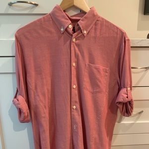 John Varvatos salmon men’s button Down